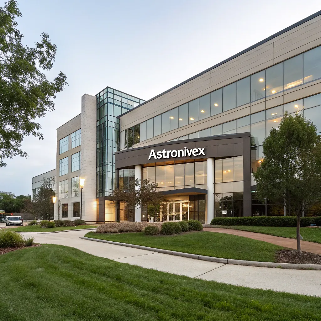 An elegant office building representing ASTRONIVEX